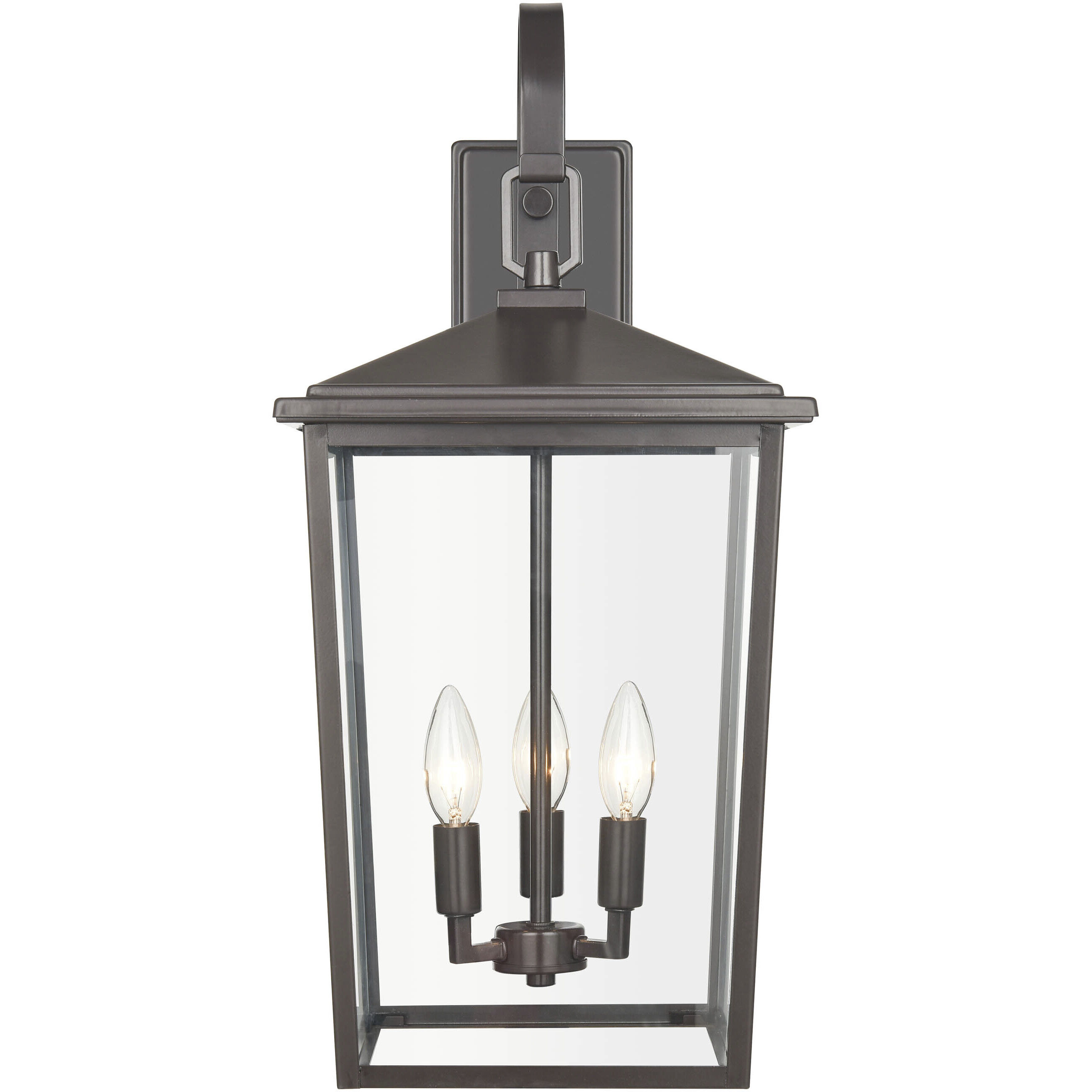 Fetterton 3 Light 23.5 inch Powder Coated Bronze Outdoor Wall Sconce